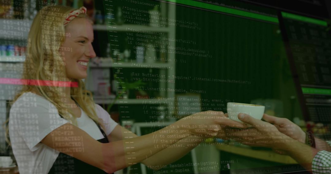 Cafe Data Processing Overlay Concept