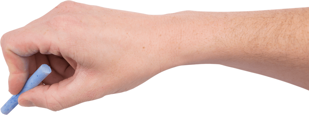 Transparent Hand Writing with Chalk for Creative Use