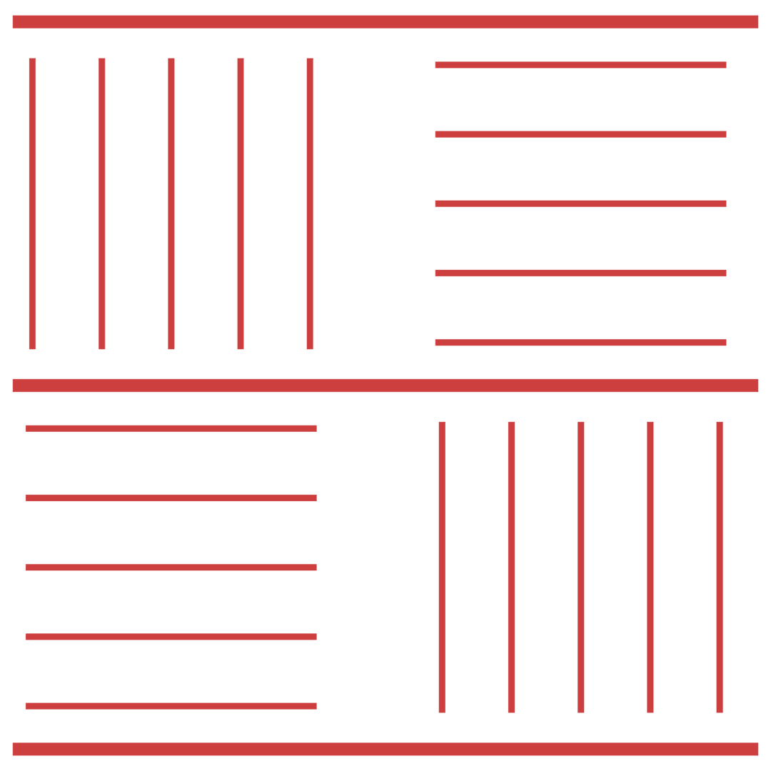 Geometric Red Lines Pattern on Transparent Background