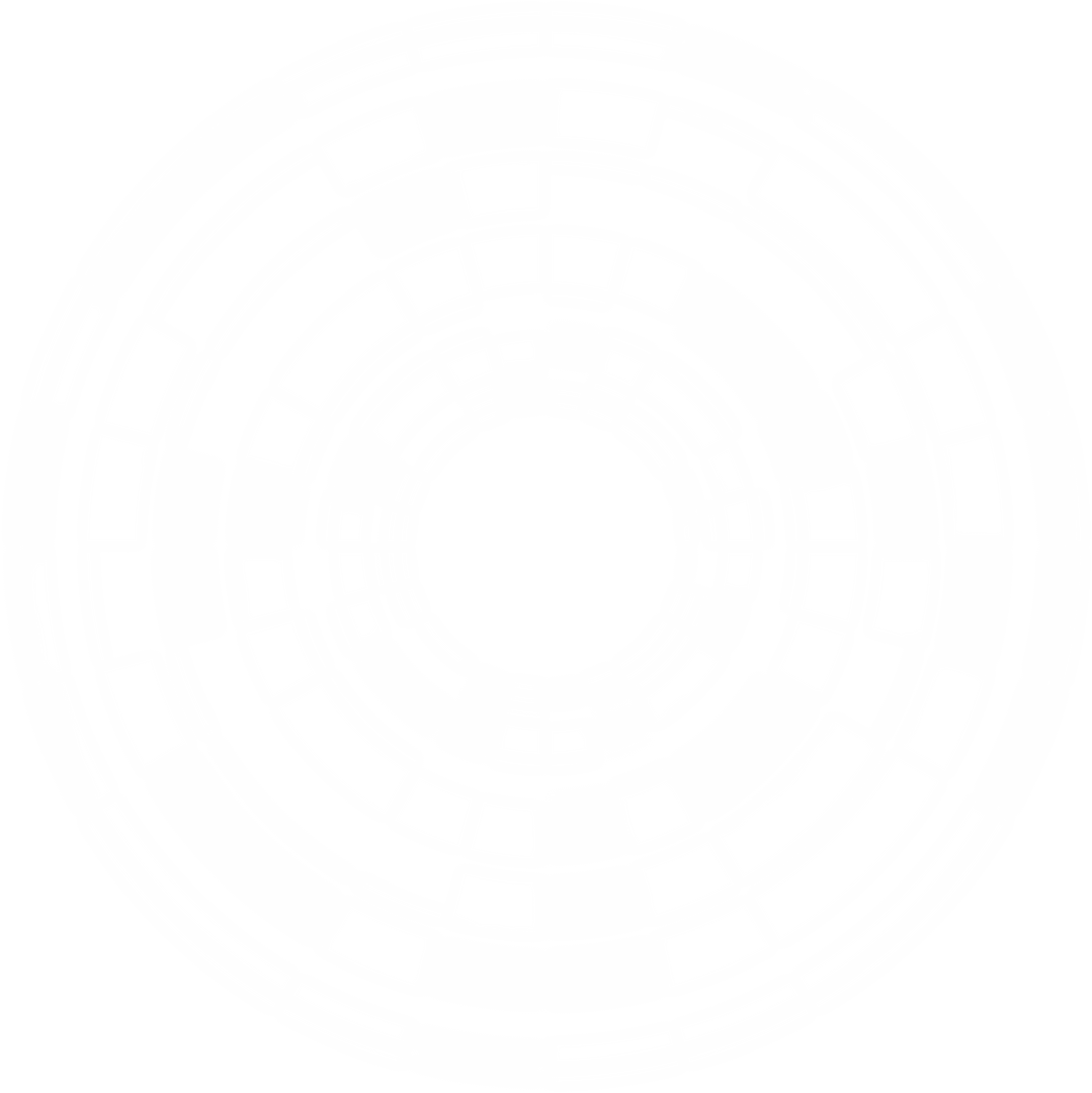 Abstract Circular Digital Shape on Transparent Background