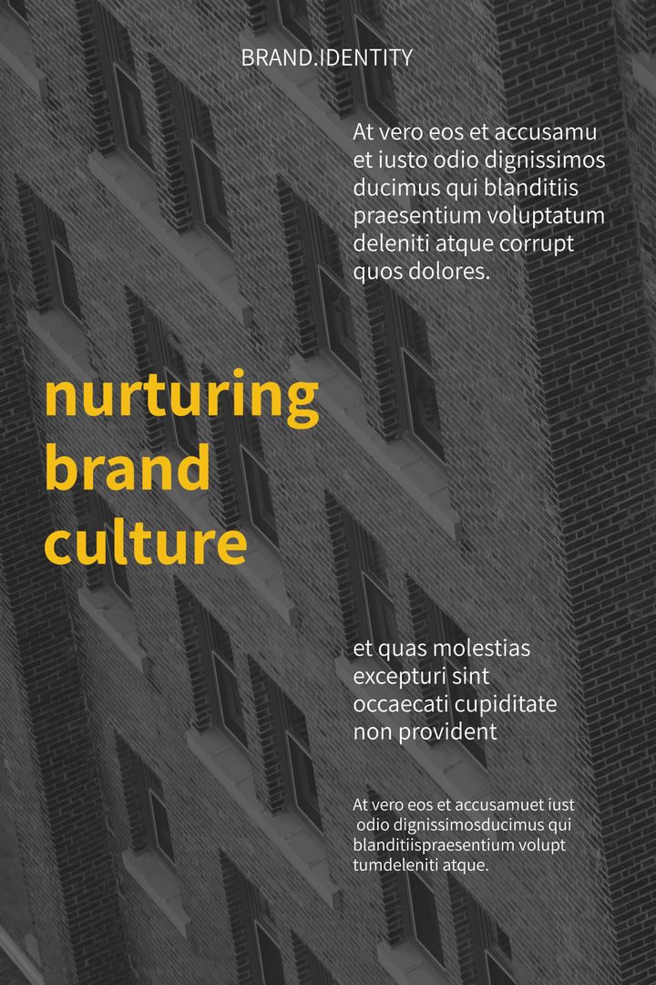 Corporate Identity Poster with Architectural Patterns