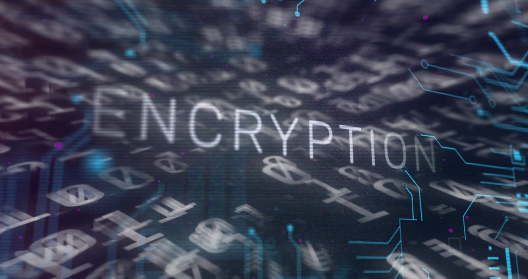 Encryption Text Over Binary Code and Microprocessor Patterns - Free Images, Stock Photos and Pictures on Pikwizard.com