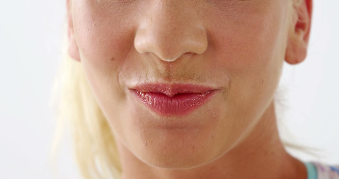 Close-Up of Smiling Woman Lips Showing Natural Beauty - Free Images, Stock Photos and Pictures on Pikwizard.com