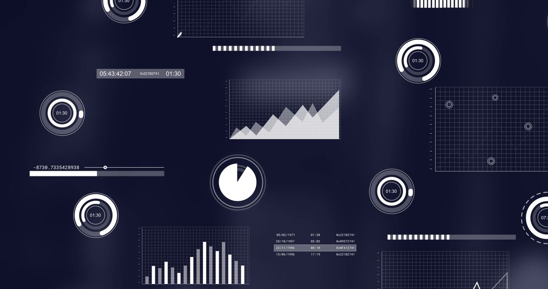 Innovative Financial Data Processing on Dark Background