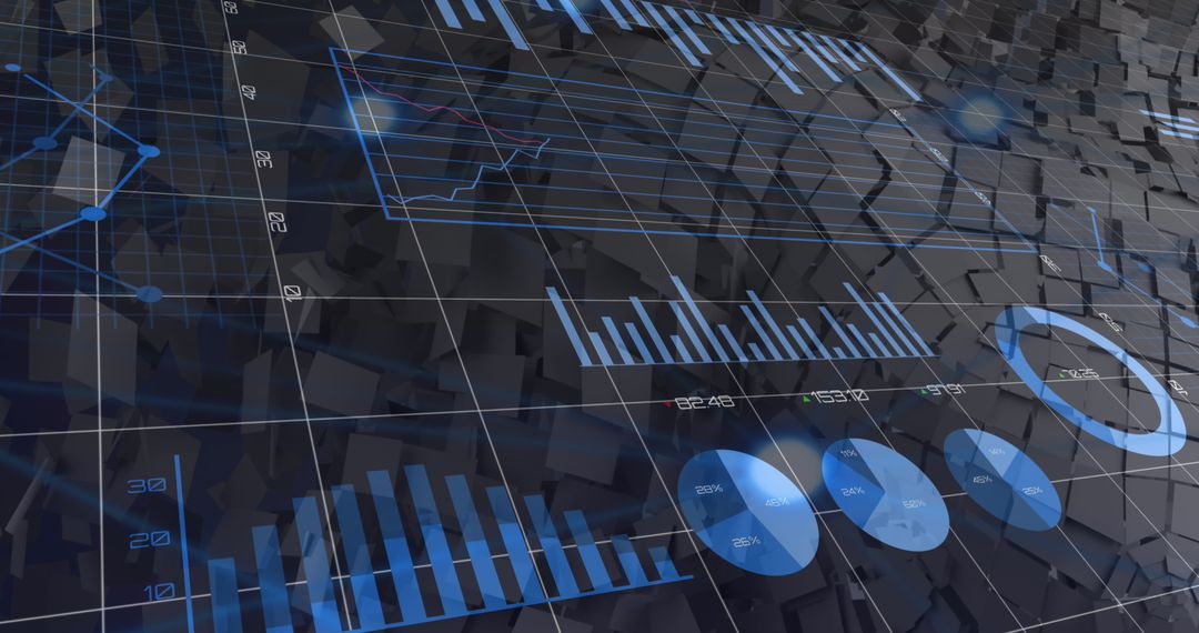 Digital Interface with Data Visualization and Graphs