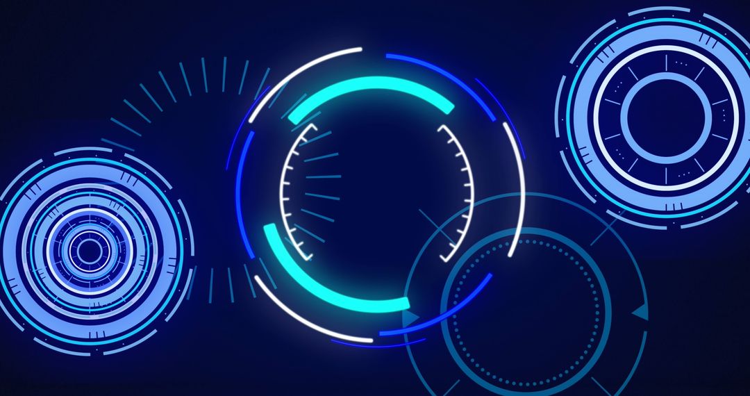 Futuristic Digital Interface with Data Processing Graphs - Free Images, Stock Photos and Pictures on Pikwizard.com