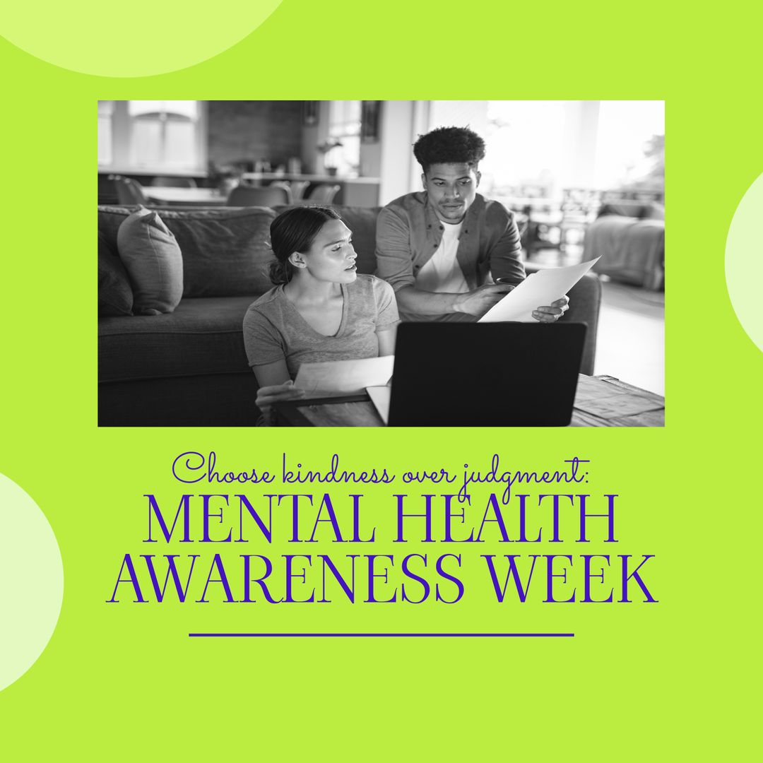 Mental Health Awareness Campaign with Focused Business Professionals