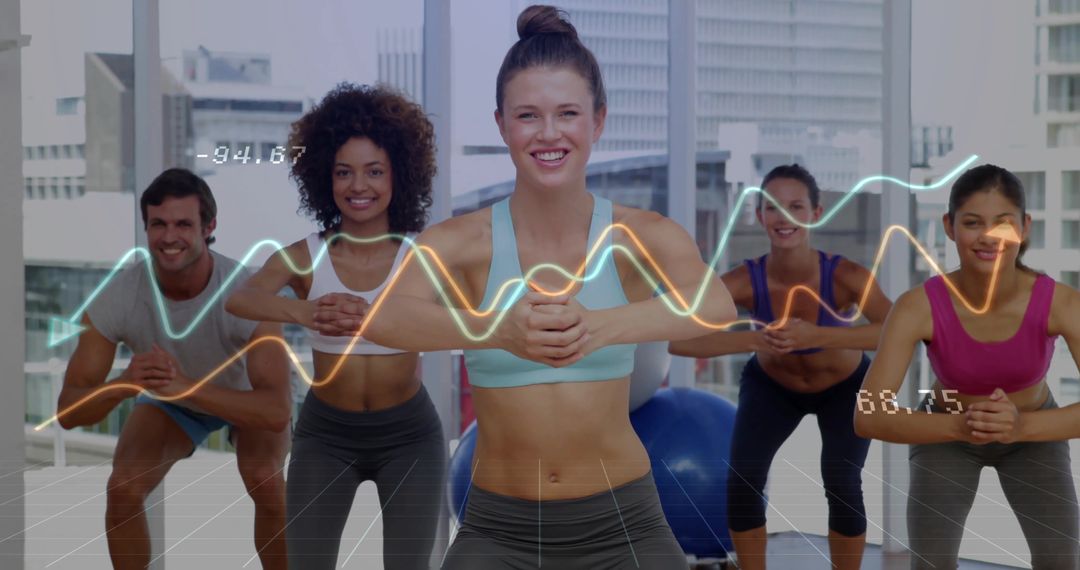 Group Fitness Class with Advanced Performance Tracking