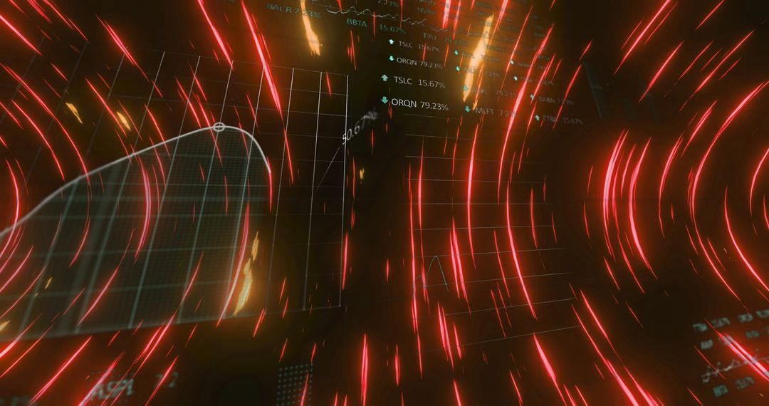 Futuristic Digital Interface with Data Streams and Graphs - Free Images, Stock Photos and Pictures on Pikwizard.com
