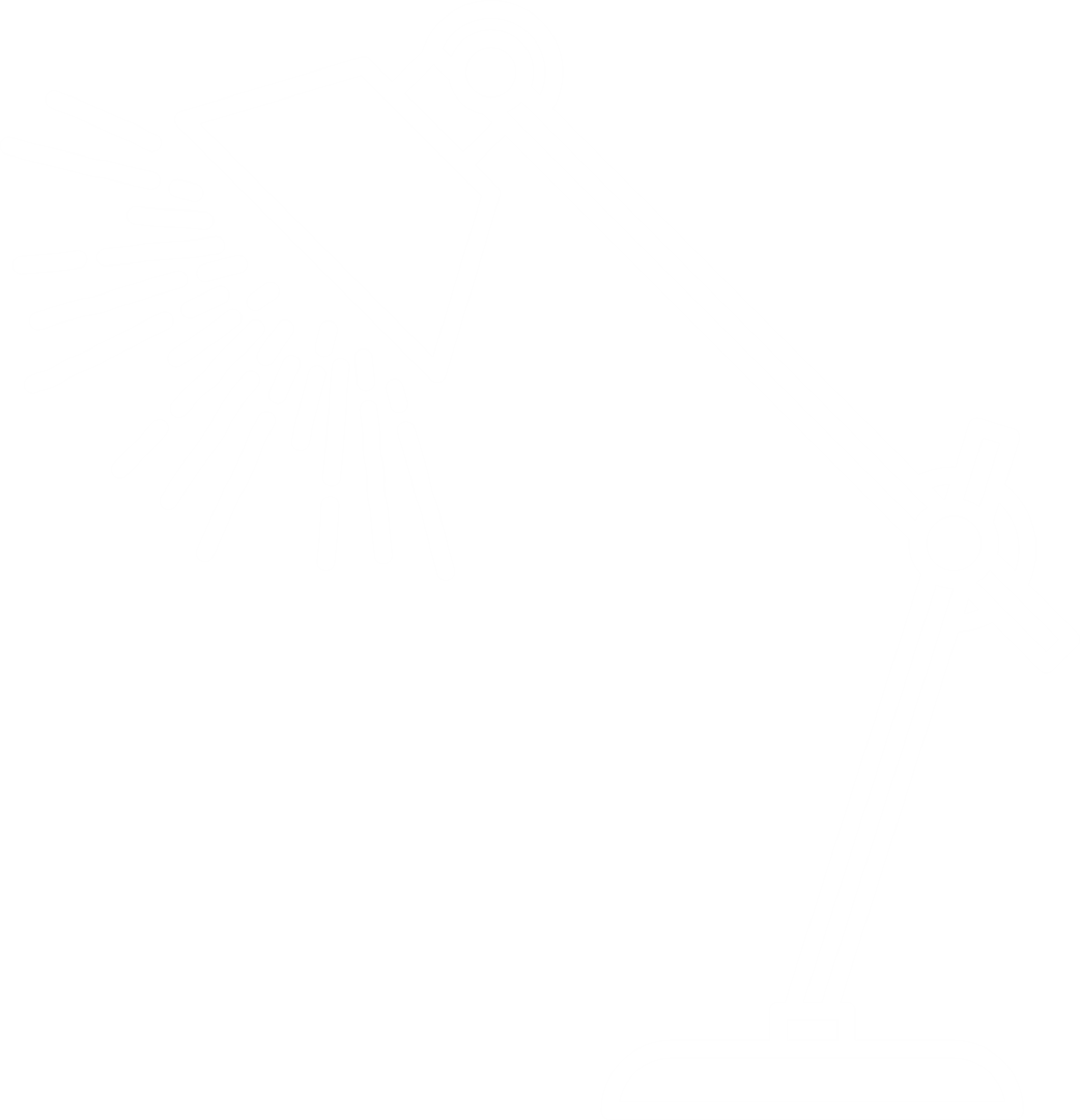 Modern Desk Lamp Symbol on Transparent Background