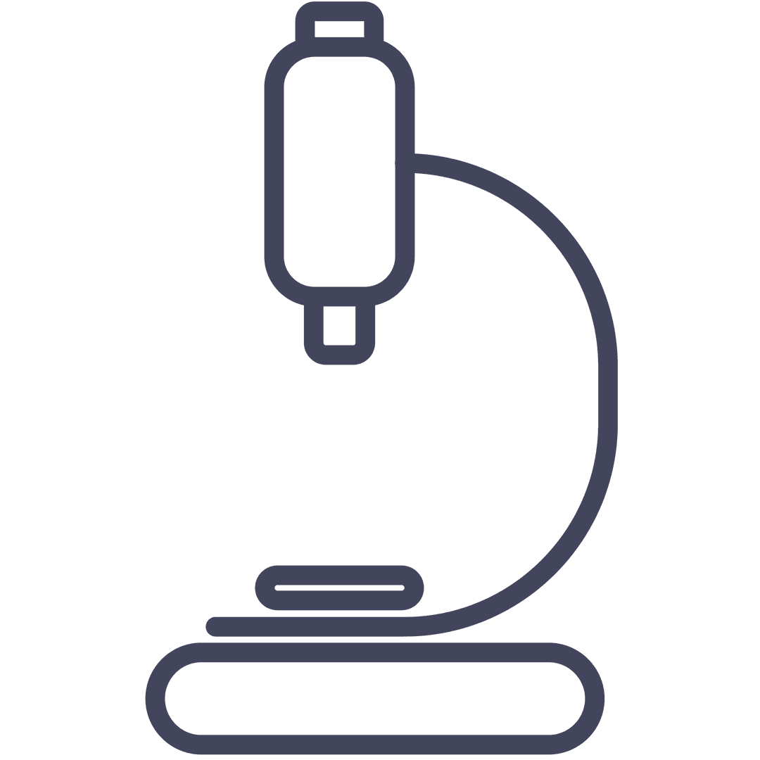 Transparent Microscope Icon Vector Illustration