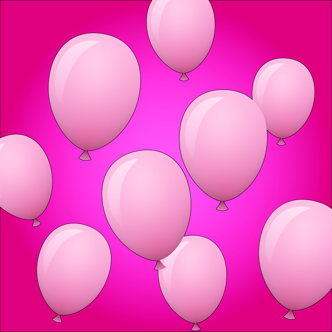 Pink Party Balloons Floating on Transparent Background for Celebrations - Download Free Stock Images Pikwizard.com