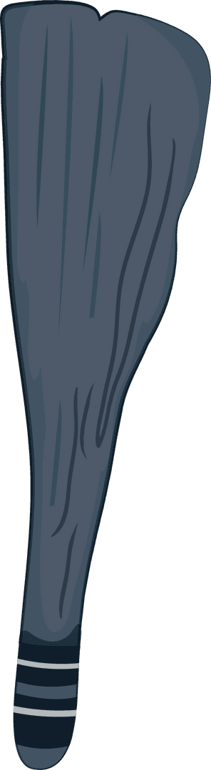Rowing Oar with Textured Accent Transparent Background