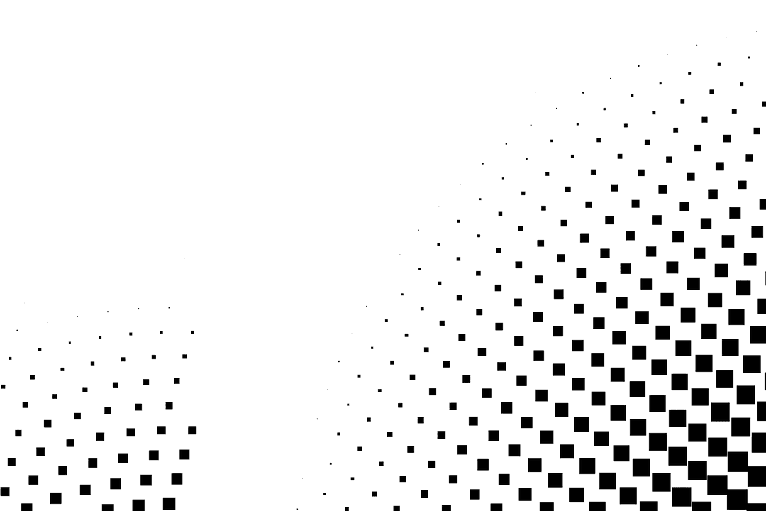 Black Square Pattern Row on Transparent Background