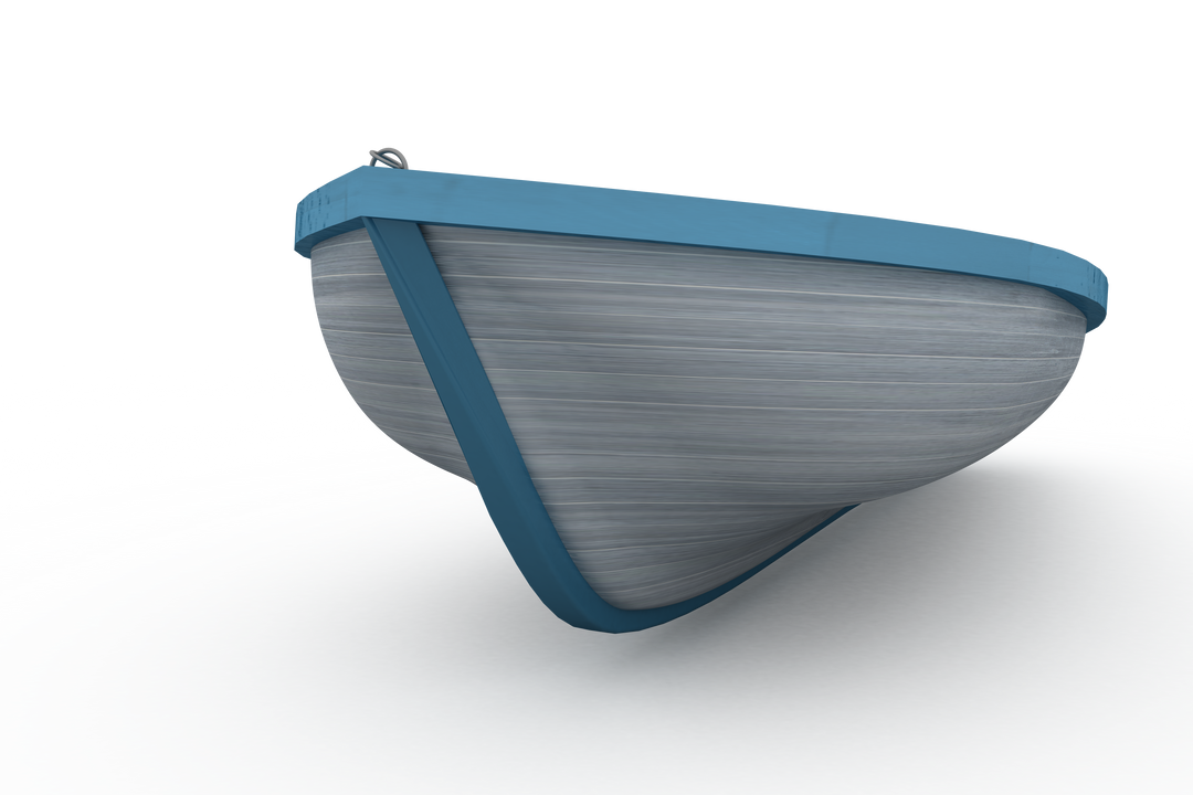 Transparent background blue and white painted boat isolated on white - Download Free Stock Images Pikwizard.com