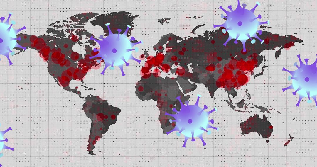Global Spread of COVID-19 Highlighting Pandemic Impact