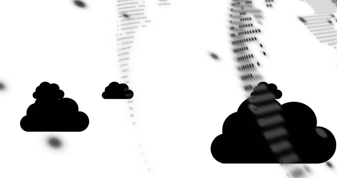 Abstract Cloud Computing Over Digital Globe background