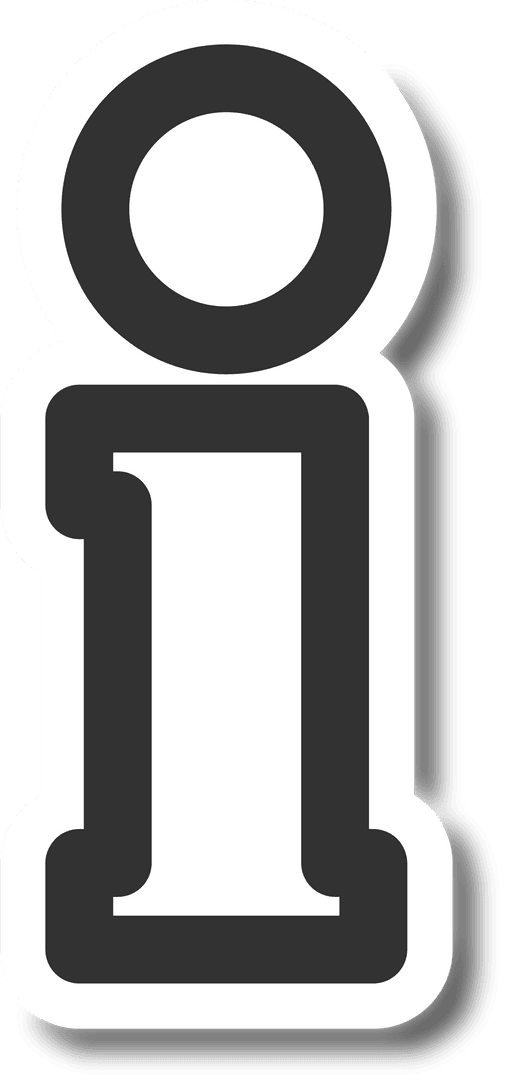 Transparent Information Symbol on Travel and Tourism Theme