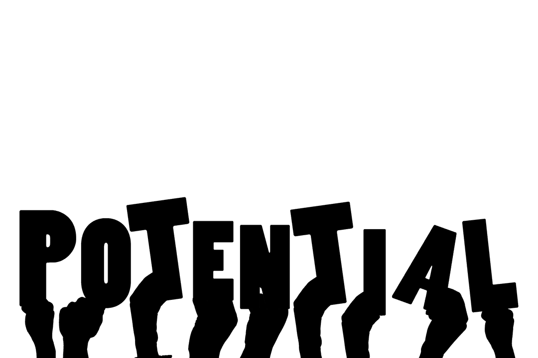 Creative Vector of Hands with Inspirational Message on Transparent Background