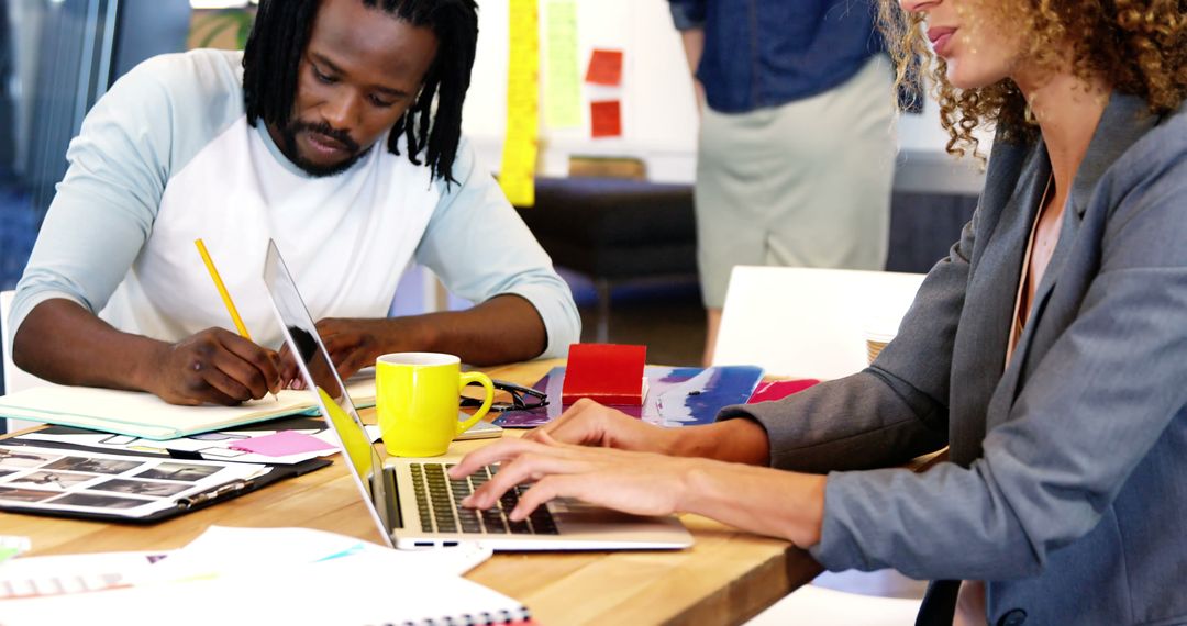 Creative Team Collaboration in a Modern Office