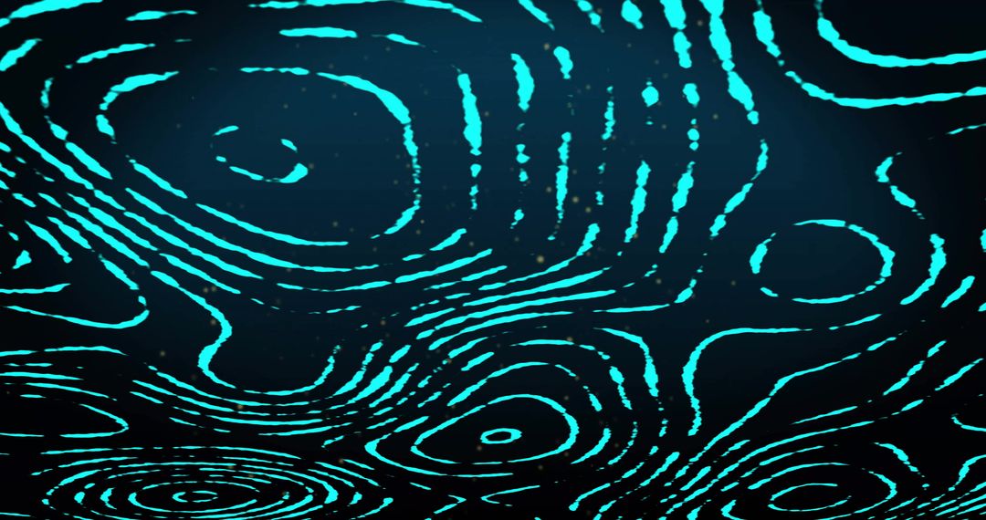 Futuristic glowing blue contour lines on dark background