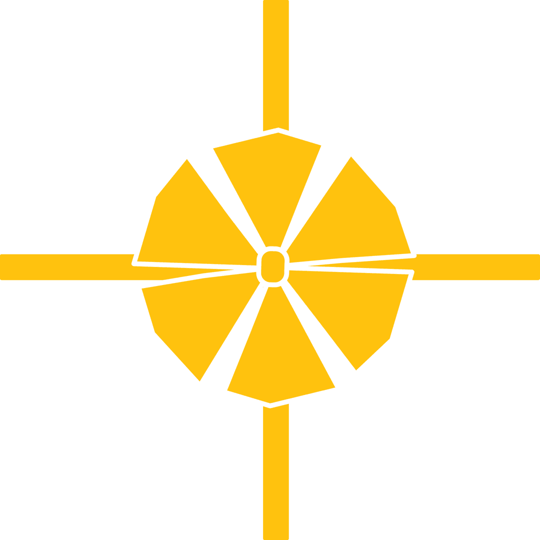 Yellow Geometric Pattern on Transparent Background for Vector Use