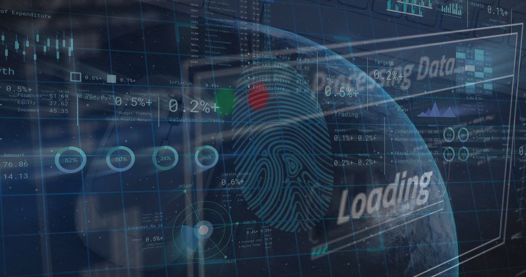 Global Financial Data Processing and Networks Visualization