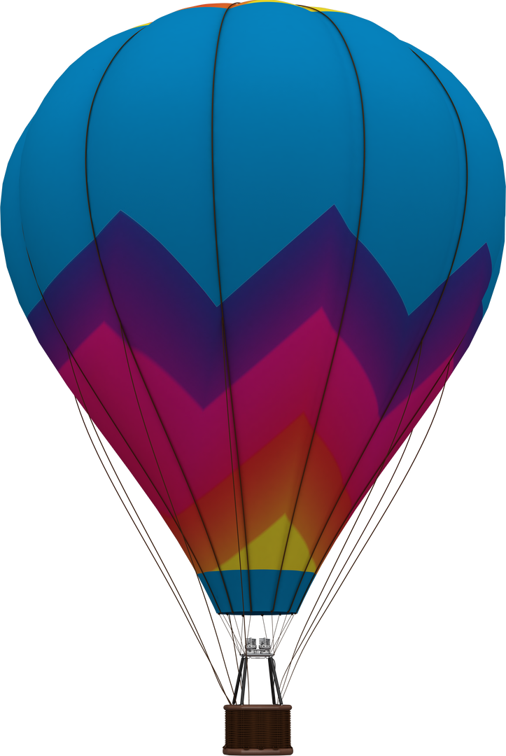 Colorful Transparent Hot Air Balloon Isolated on White Background - Download Free Stock Images Pikwizard.com