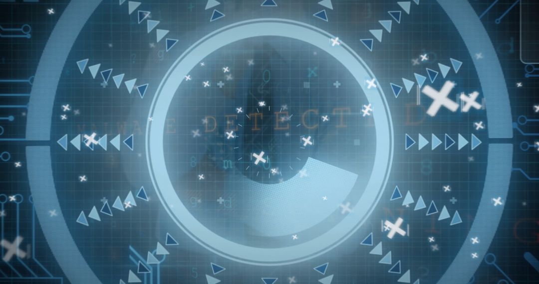 Digitized Optical Interface with Businessman Concept