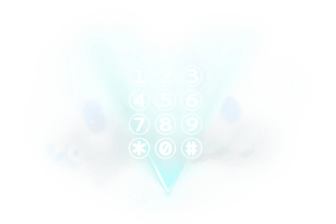 Transparent Digital Smartphone Keyboard Illustration Vector