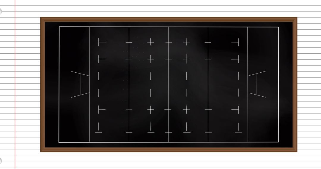Chalkboard Soccer Field Diagram Strategy Concepts