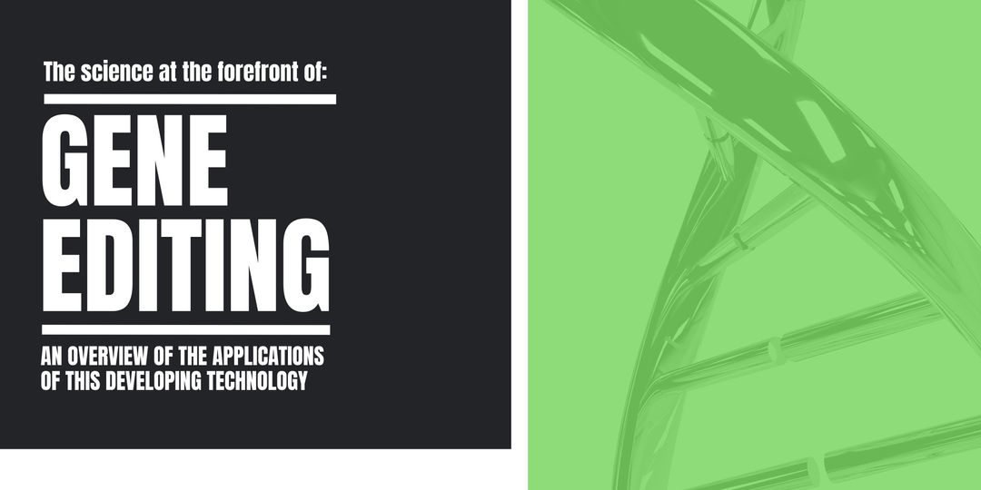 Science of Gene Editing Technology Graphic Design Template