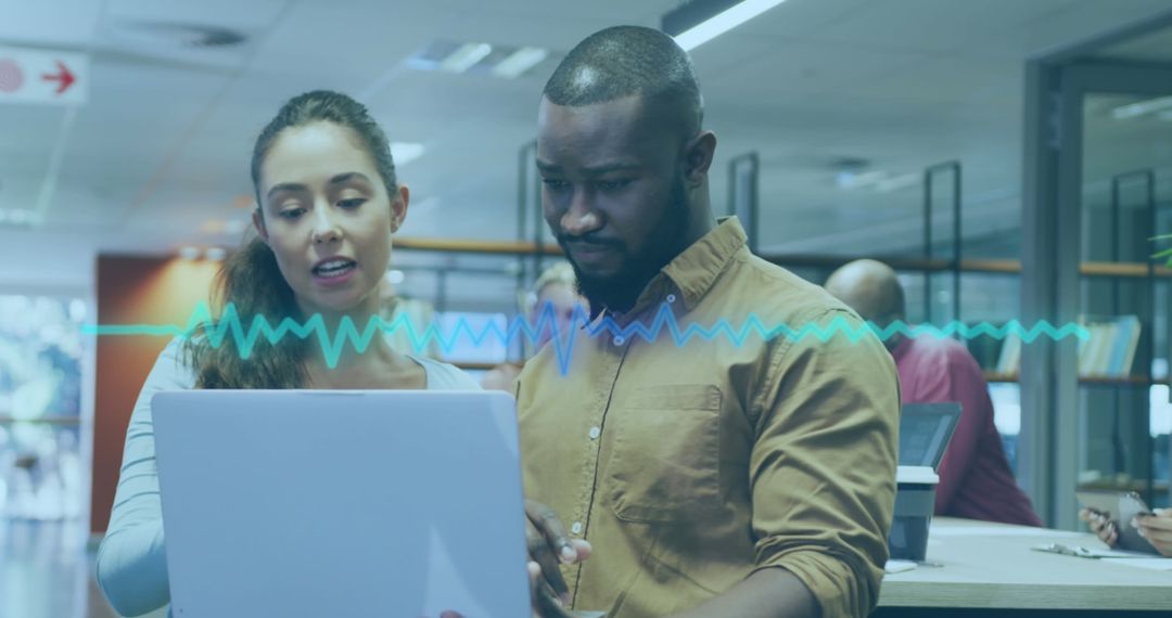 Team Collaborating on Data Business Innovation Concept