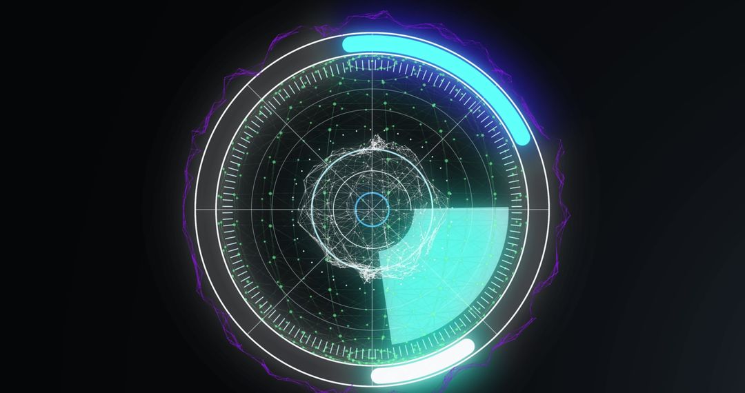 futuristic digital interface display with target scan element - Free Images, Stock Photos and Pictures on Pikwizard.com