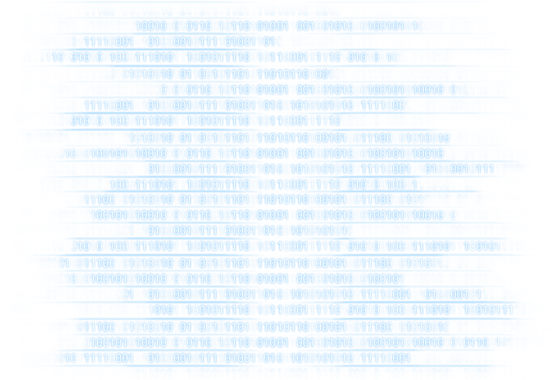 Digital data processing on transparent background illustration