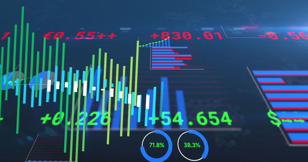 Abstract Digital Data Visualization
