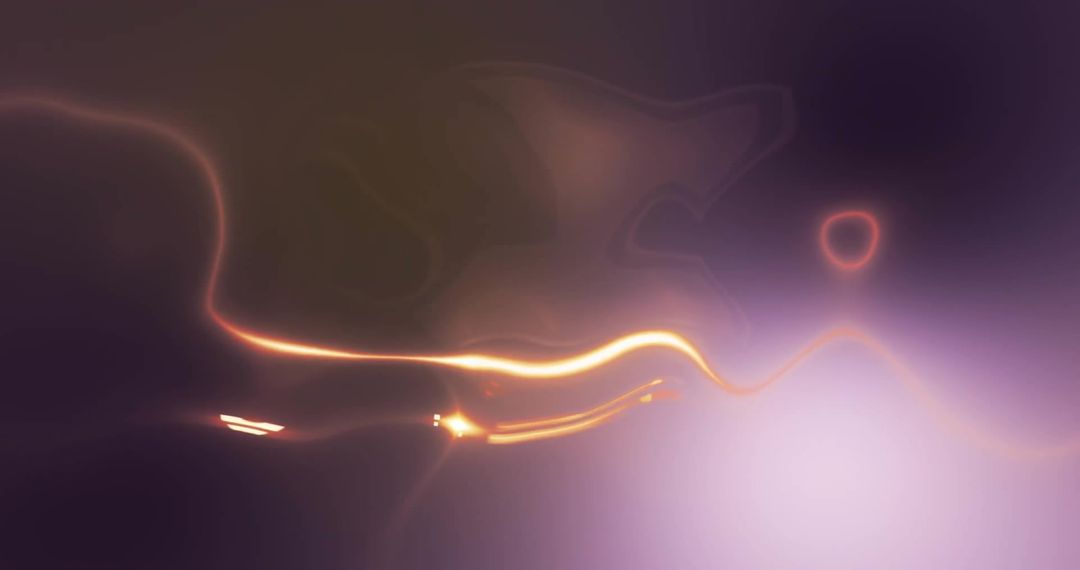 Abstract Flowing Lines with Neon Lighting