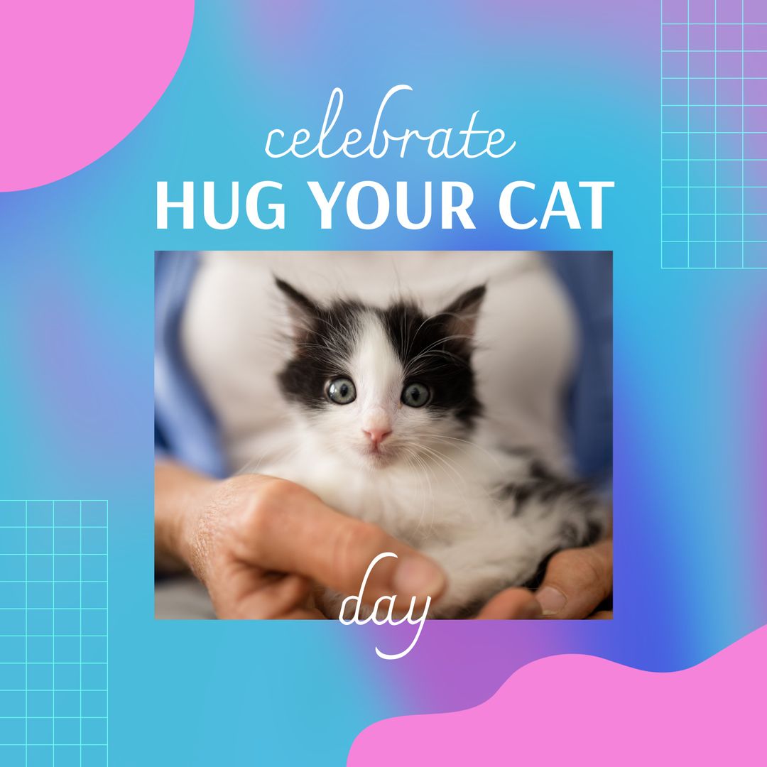 Celebrate Hug Your Cat Day with Adorable Kitten