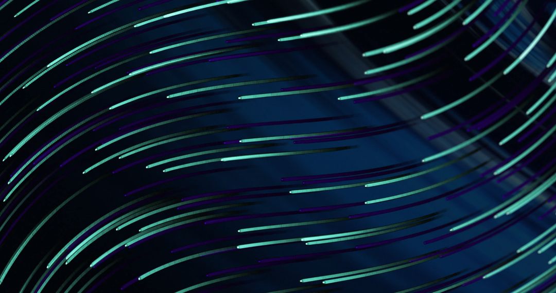 Dynamic Digital Lines on Dark Background