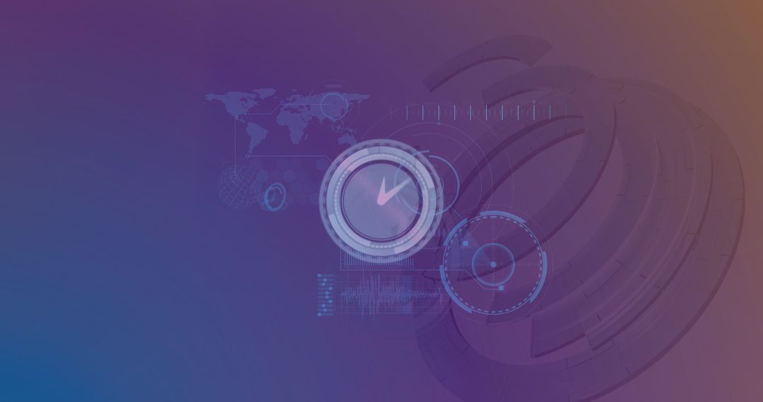 Futuristic Global Business Interface Concept