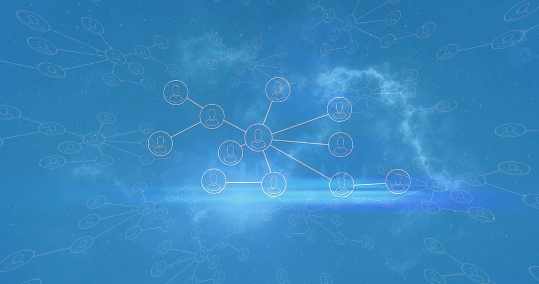 Futuristic Digital Network with Cloud Integration