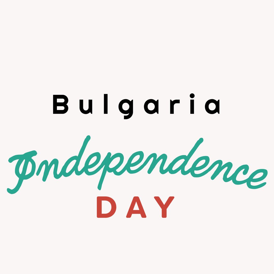 Celebrating Bulgaria Independence Day with Bold Festive Text Design - Download Free Stock Templates Pikwizard.com