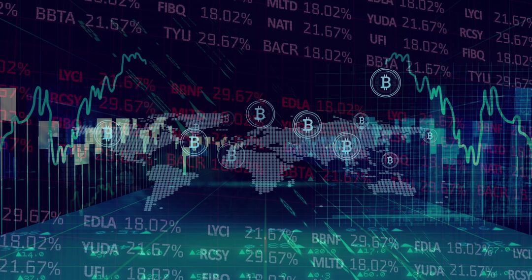 Global Cryptocurrency Market Trends and Financial Data Visualization