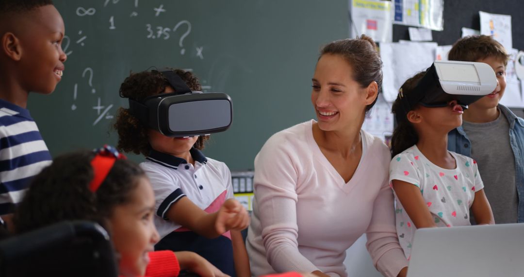 Teacher and Diverse Students Experience Virtual Reality Learning