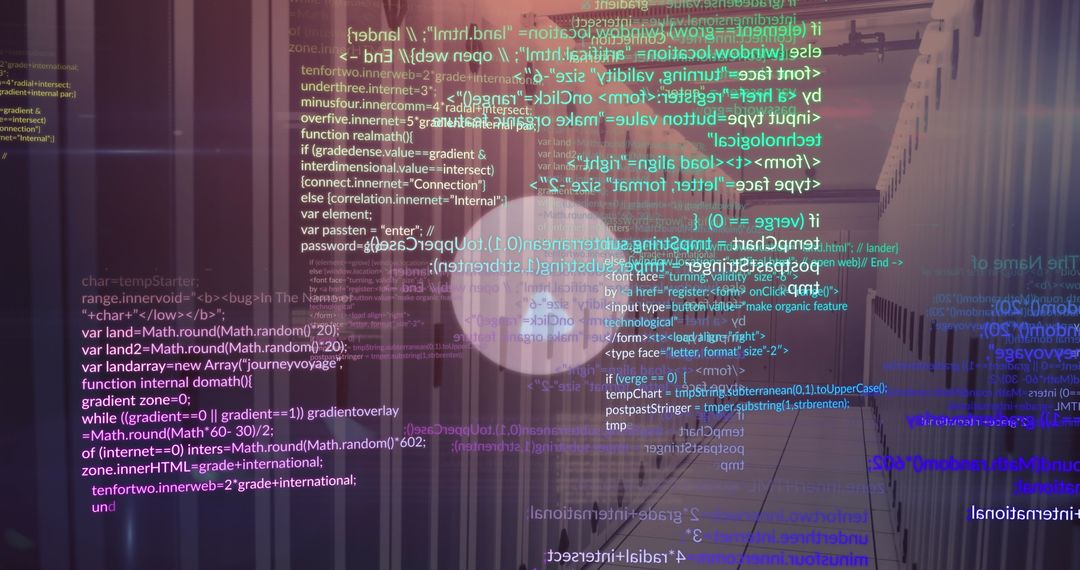 Programmer Typing on Laptop with Floating Digital Code Overlay - Free Images, Stock Photos and Pictures on Pikwizard.com