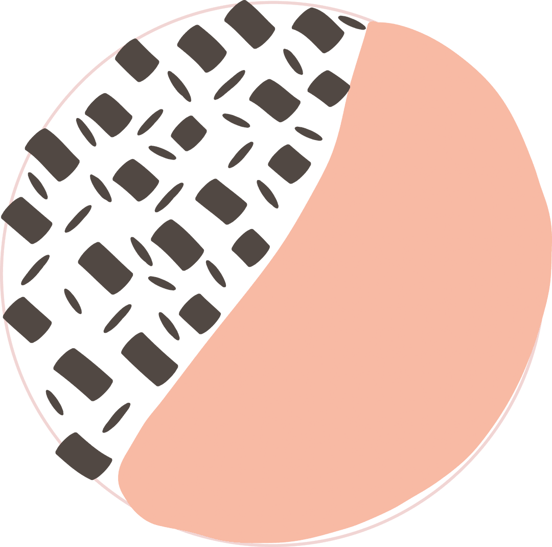 Transparent Abstract Pink and Black Sprinkled Cookie Artwork