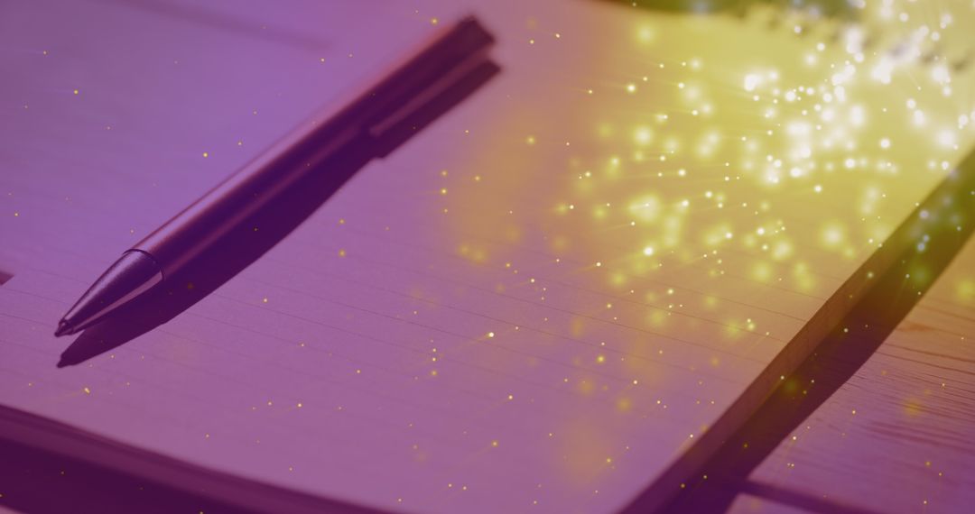 Magic Inspiration for Writing with Sparkling Notepad and Ink Pen