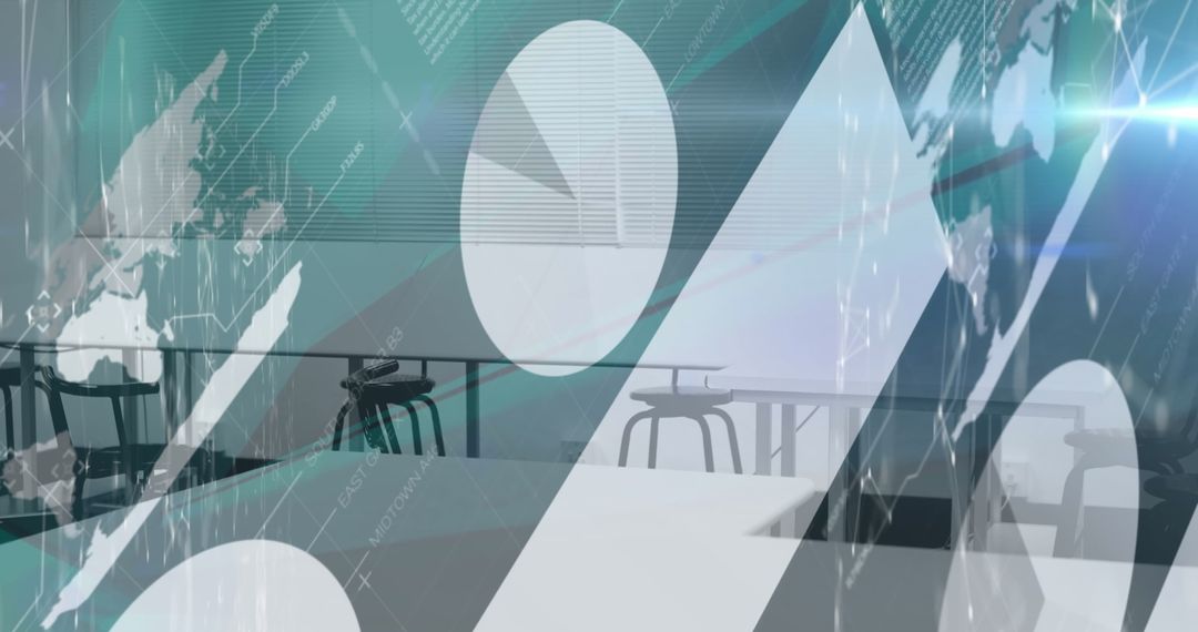 Virtual Financial Data Visualization in Modern Office