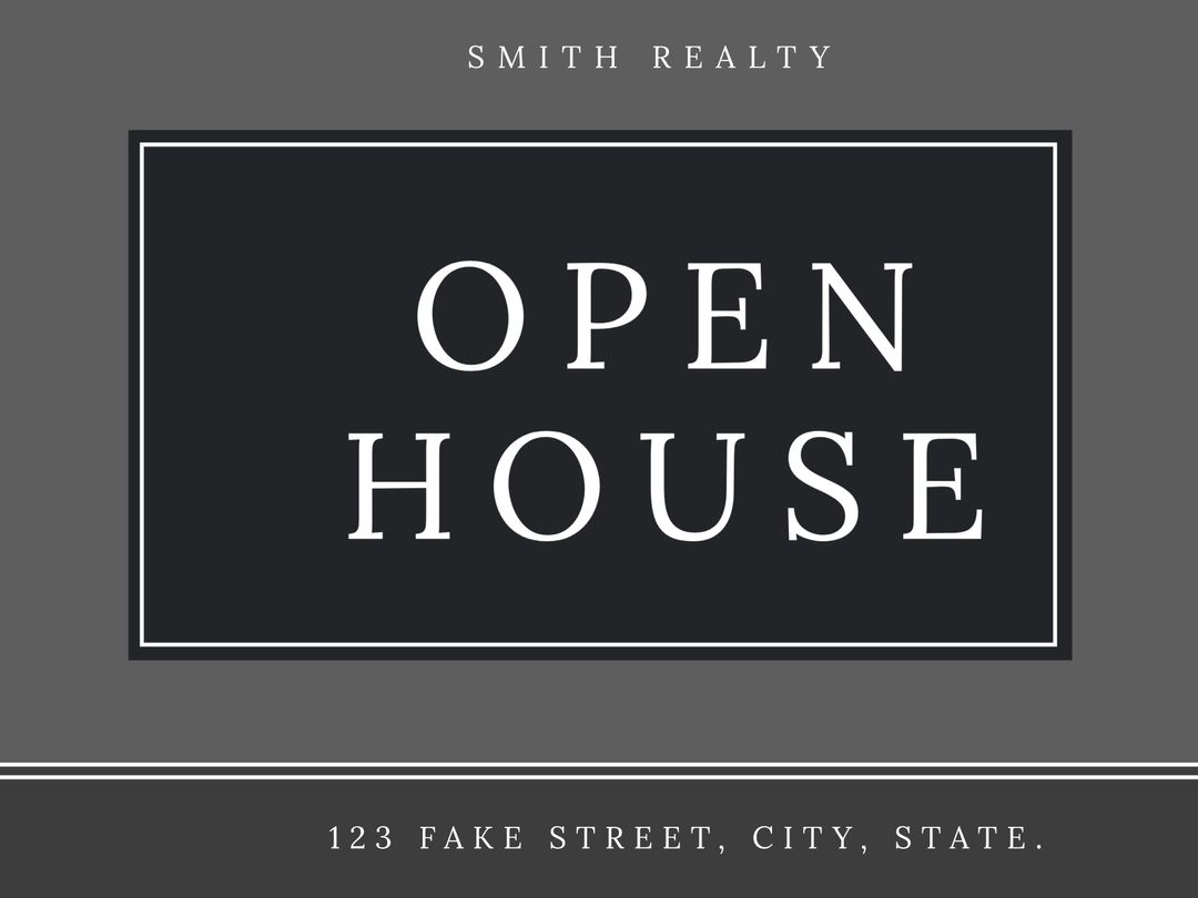 Elegant Real Estate Open House Event Invitation Template