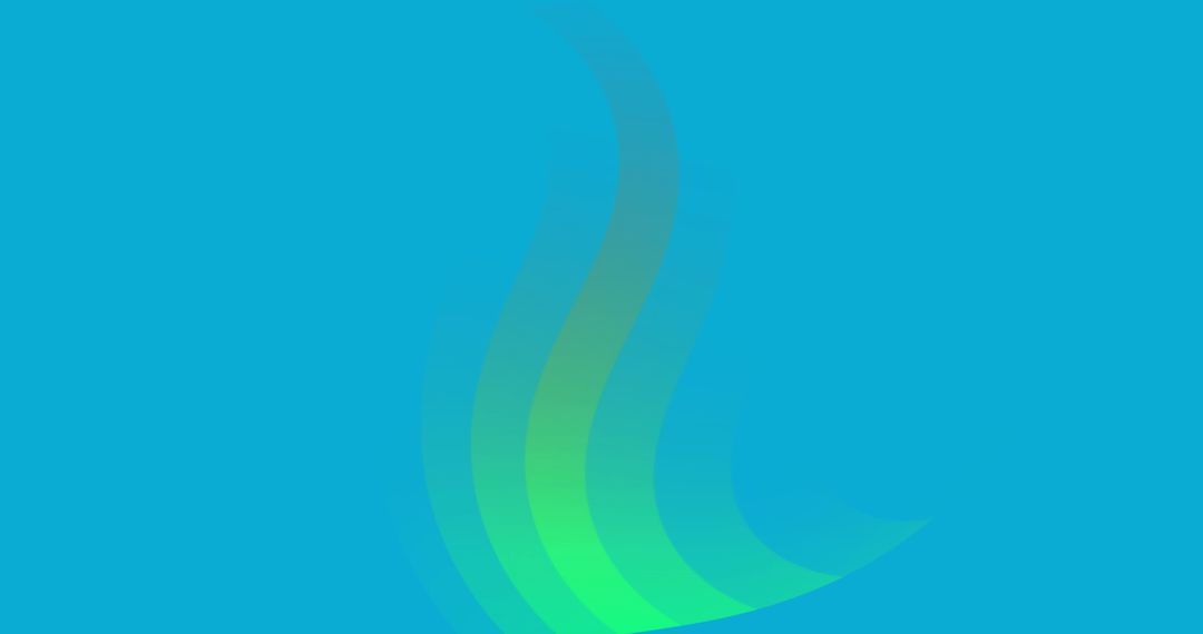 Flowing Abstract Wavey Lines on Blue Background